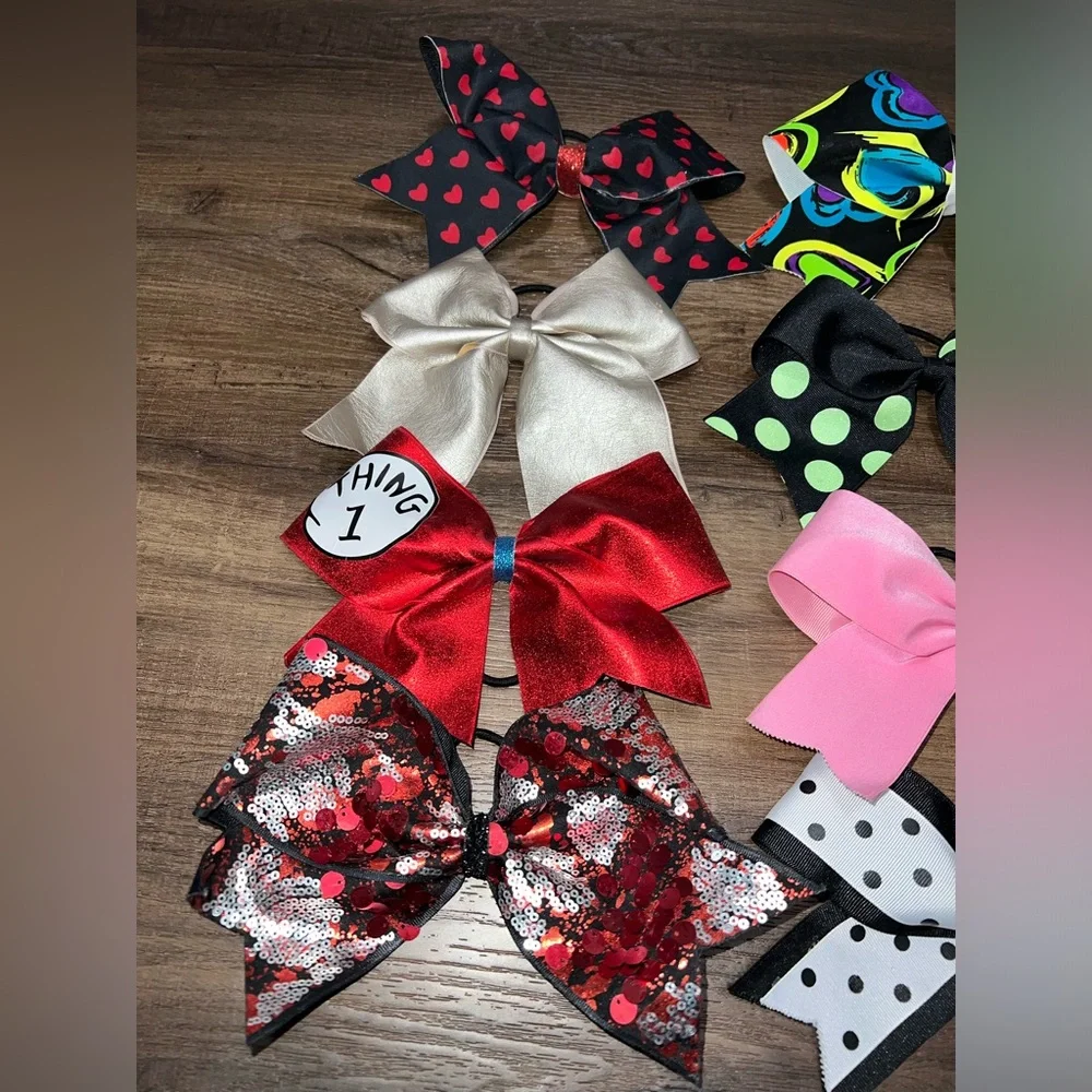 Brand new but flawed! Cheerleading bow bundle!